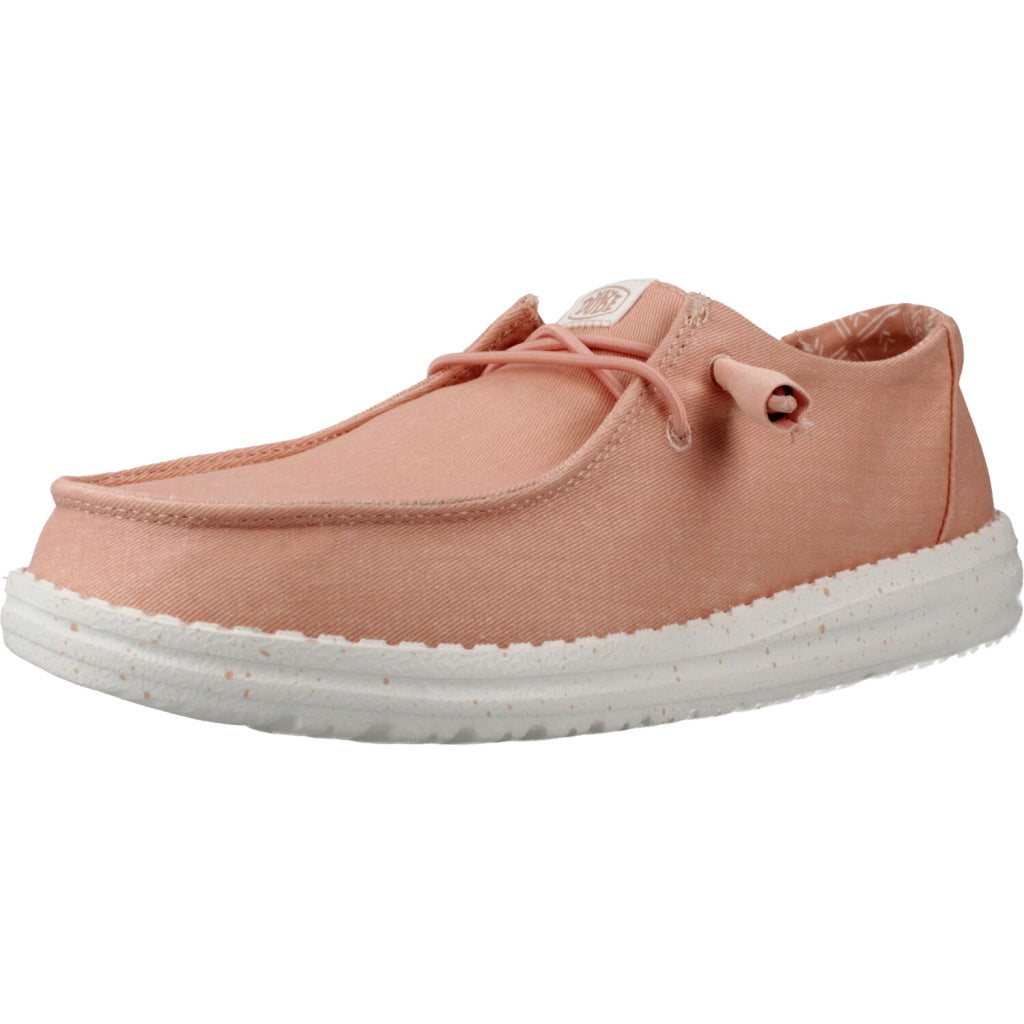 HEY DUDE WENDY CANVAS BAY en color ROSA (1)