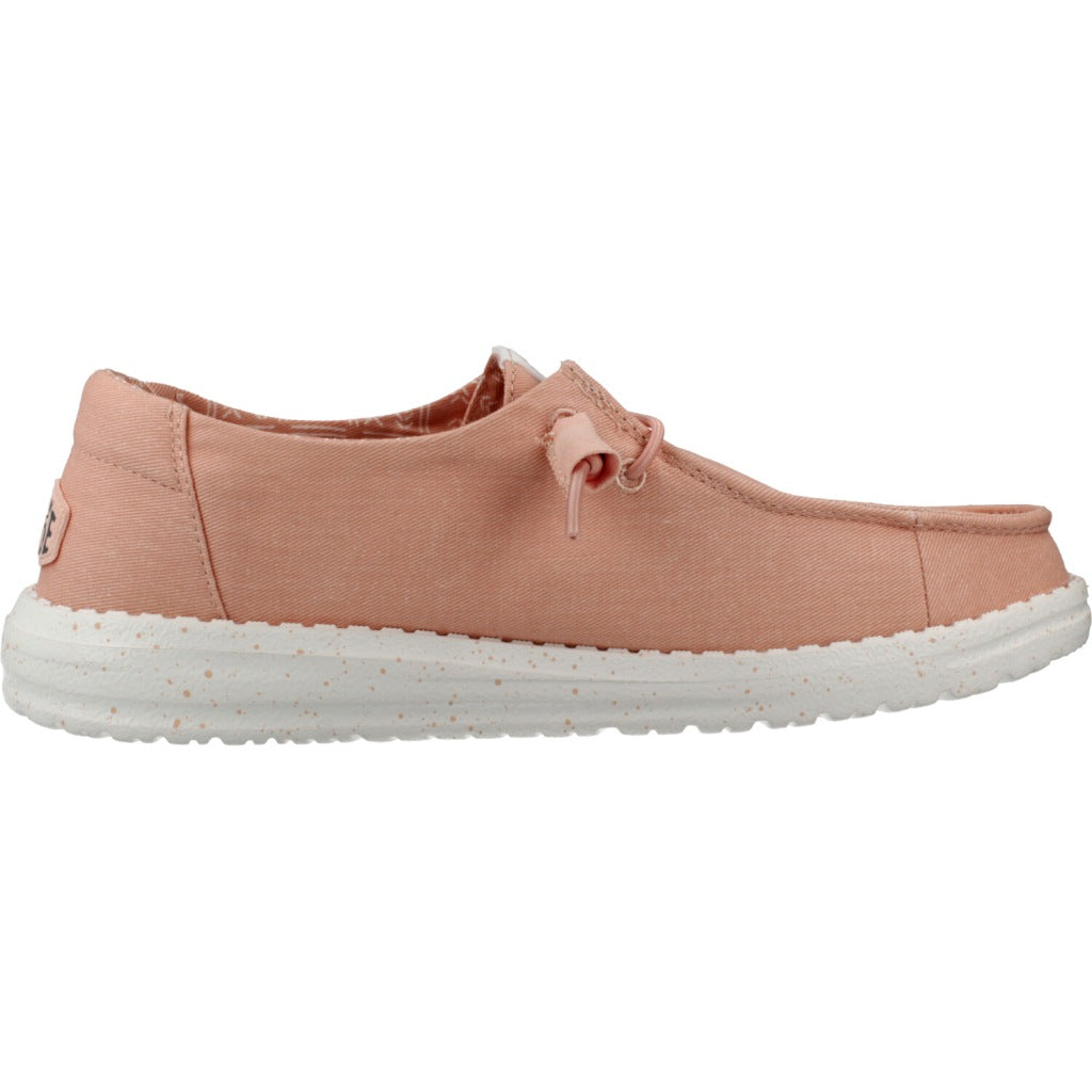 HEY DUDE WENDY CANVAS BAY en color ROSA (4)
