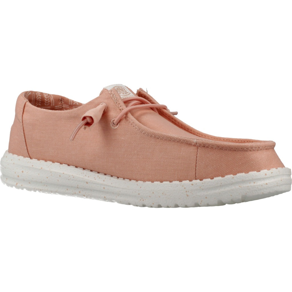 HEY DUDE WENDY CANVAS BAY en color ROSA (5)