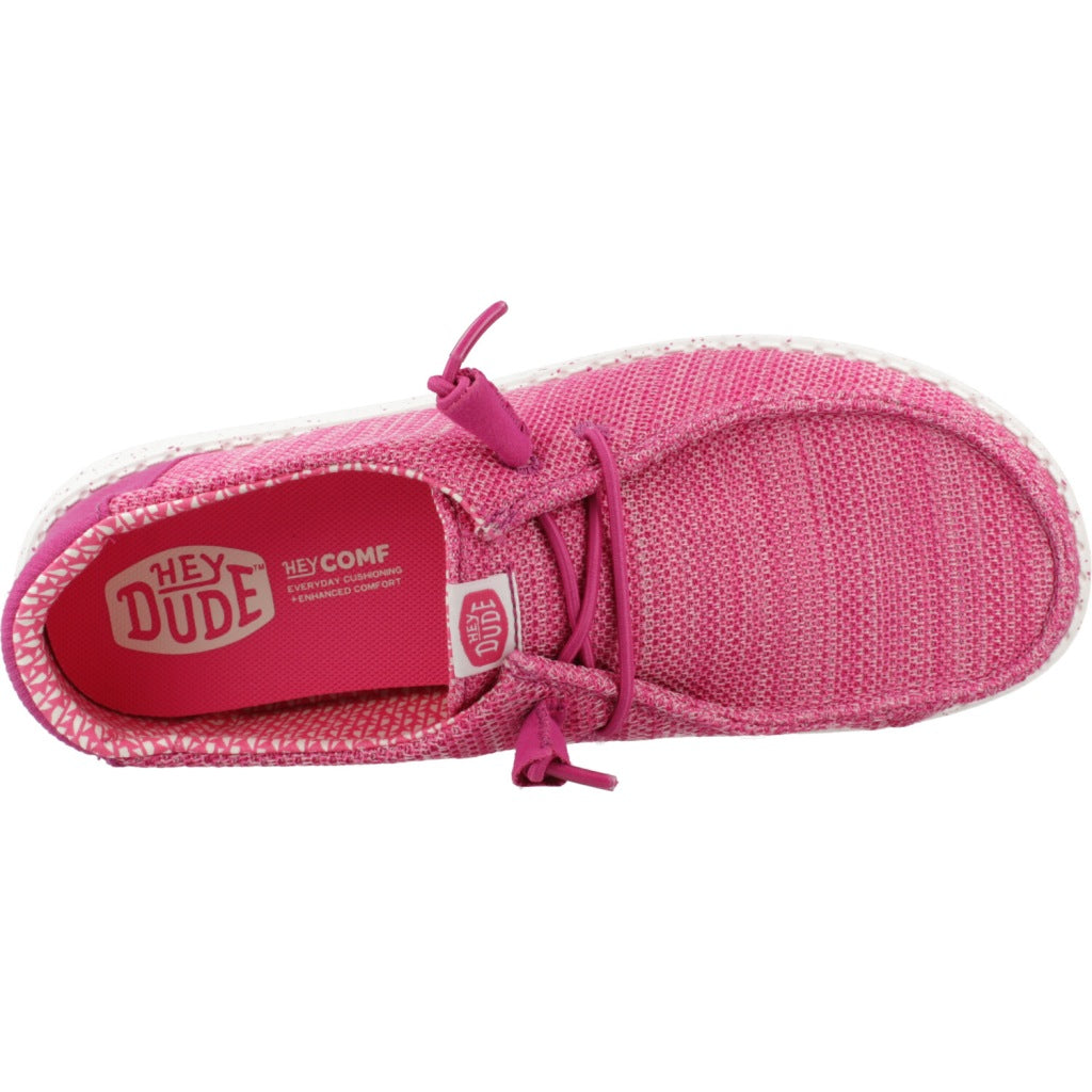 HEY DUDE WENDY STRETCH MESH CERAMIC en color ROSA (7)