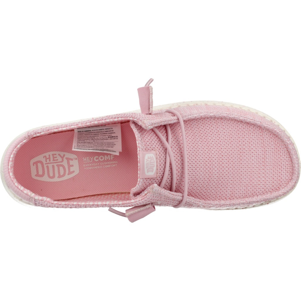 HEY DUDE WENDY STRETCH MESH CERAMIC en color ROSA (6)