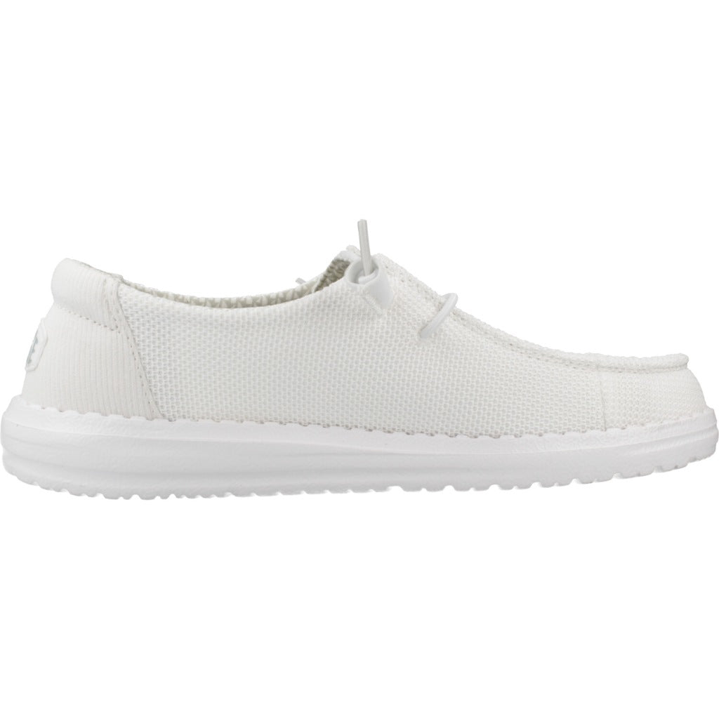 HEY DUDE WENDY STRETCH MESH CERAMIC en color BLANCO (4)