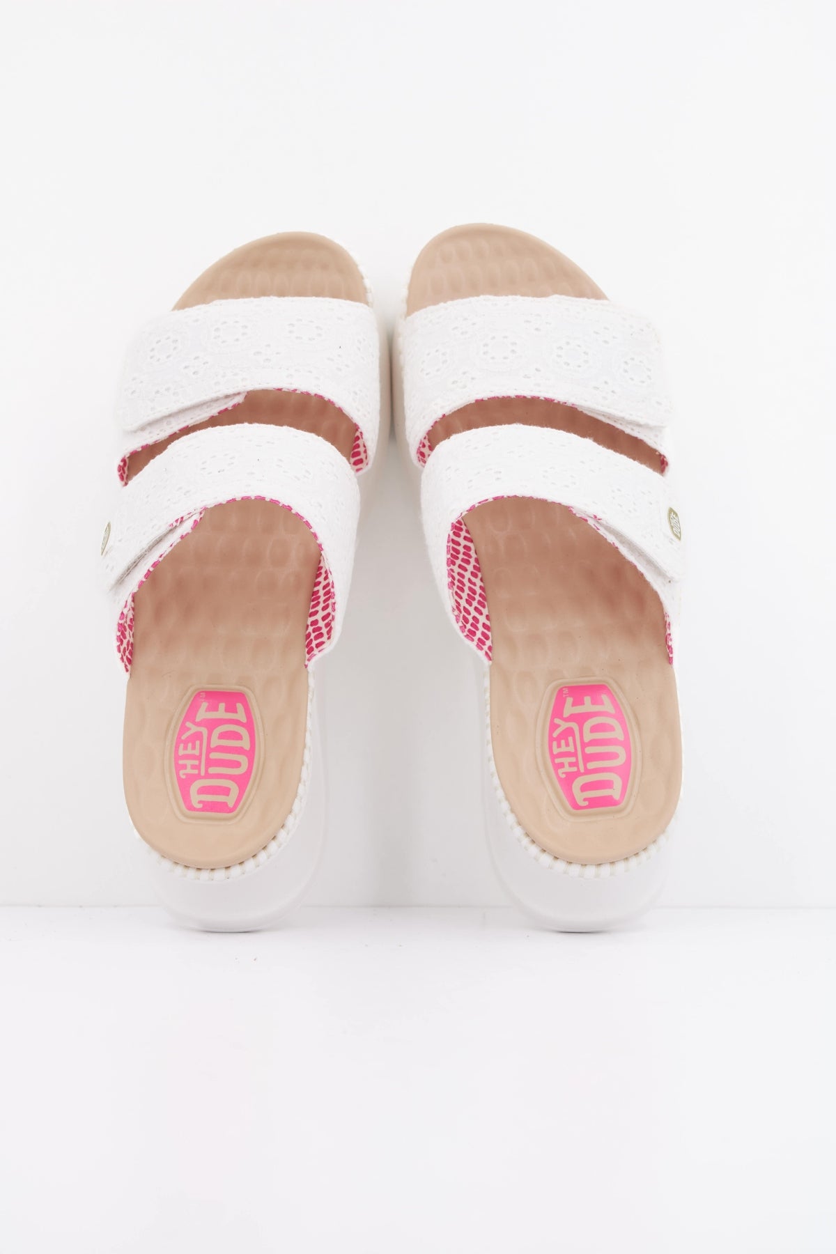 HEY DUDE DELRAY SLIDE EYELET en color BLANCO (3)