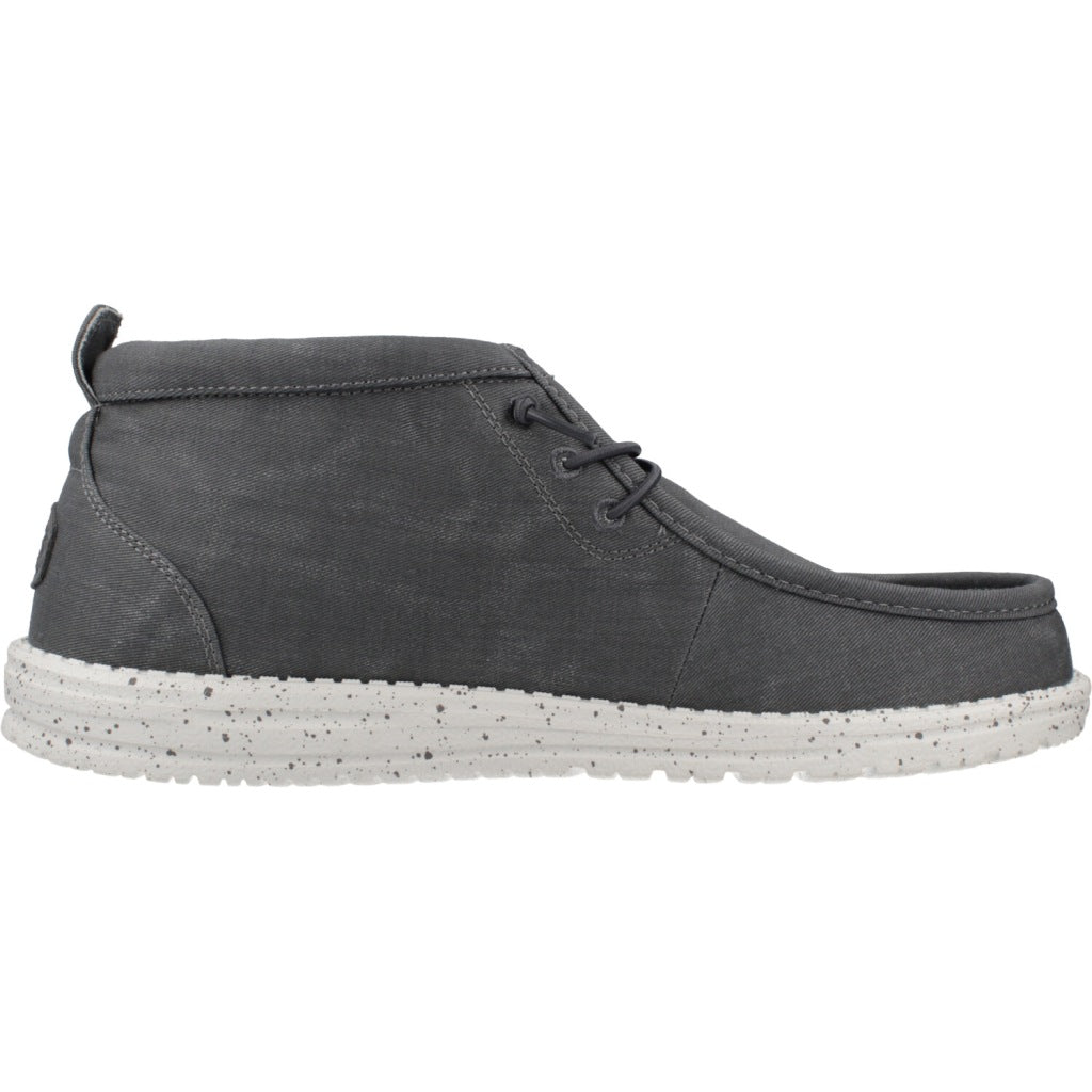 HEY DUDE WALLY MID CANVAS en color GRIS (4)