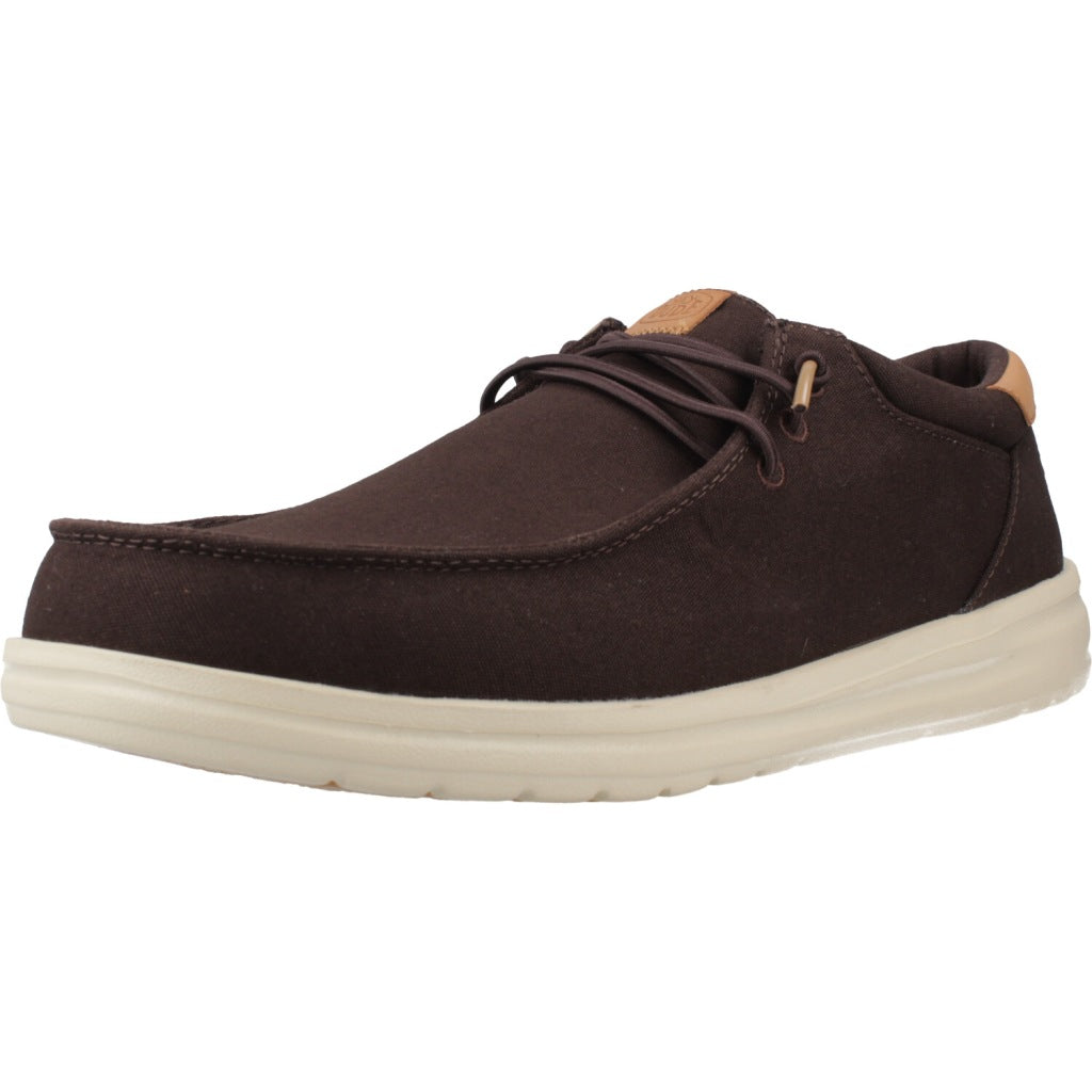 HEY DUDE PAUL CANVAS en color MARRON (1)