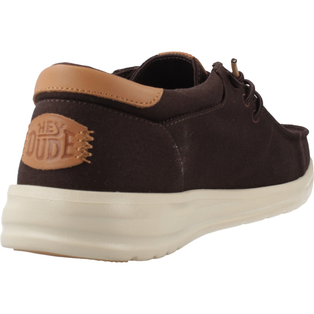 HEY DUDE PAUL CANVAS en color MARRON (3)