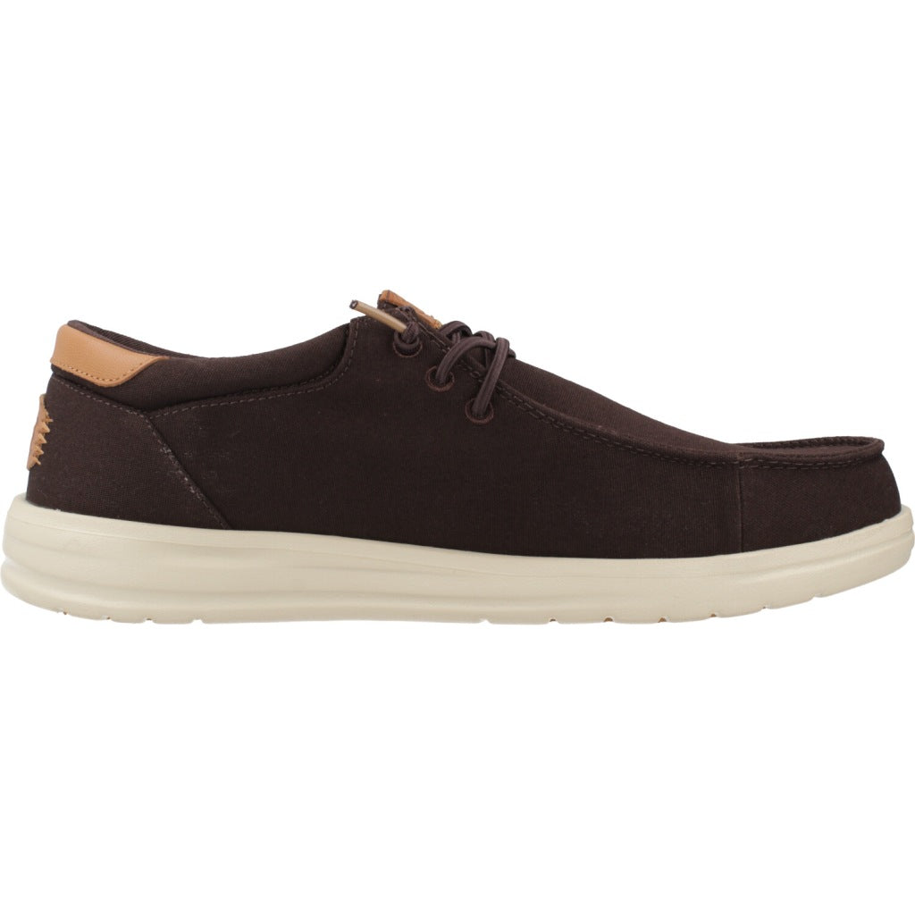 HEY DUDE PAUL CANVAS en color MARRON (4)