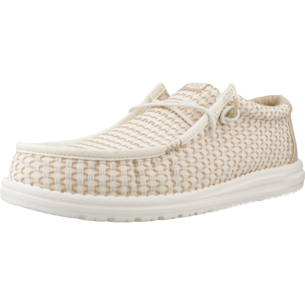 HEY DUDE WALLY WOVEN en color BEIS (1)