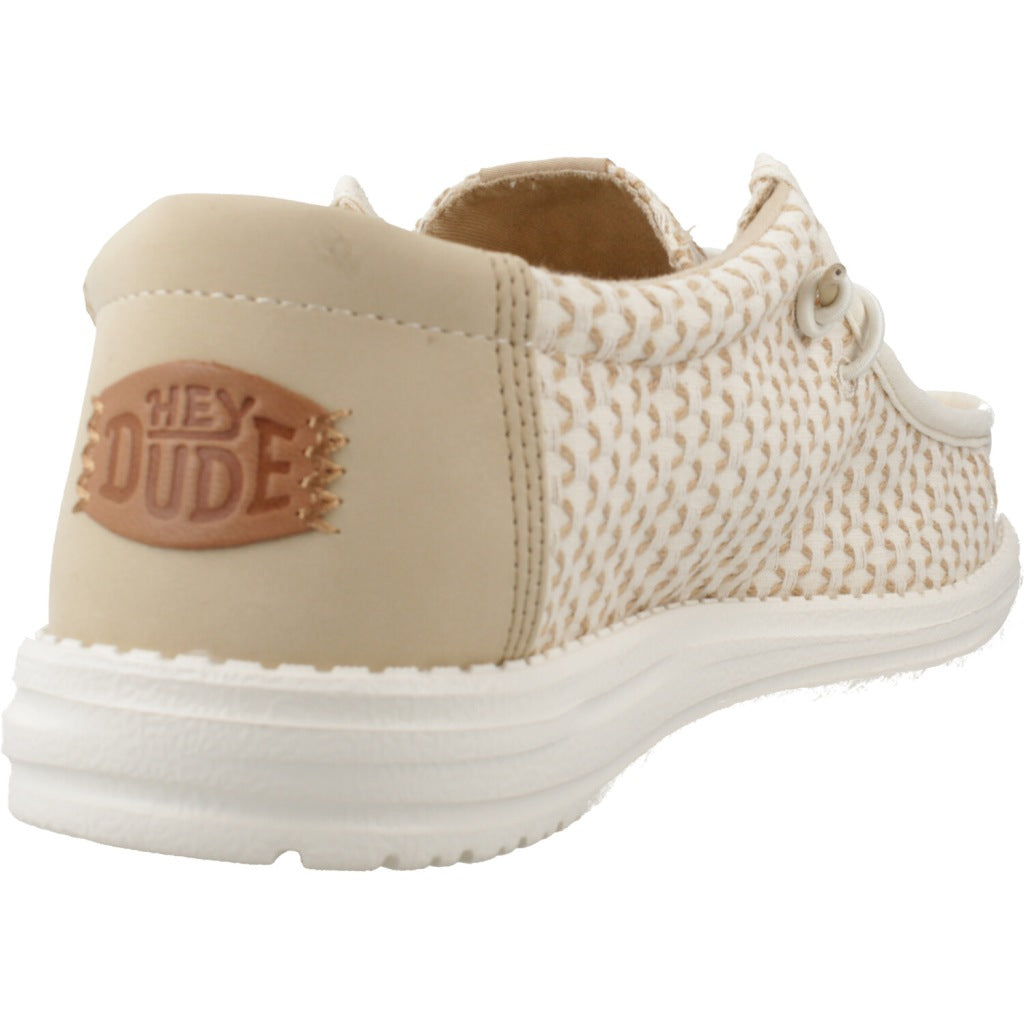 HEY DUDE WALLY WOVEN en color BEIS (3)