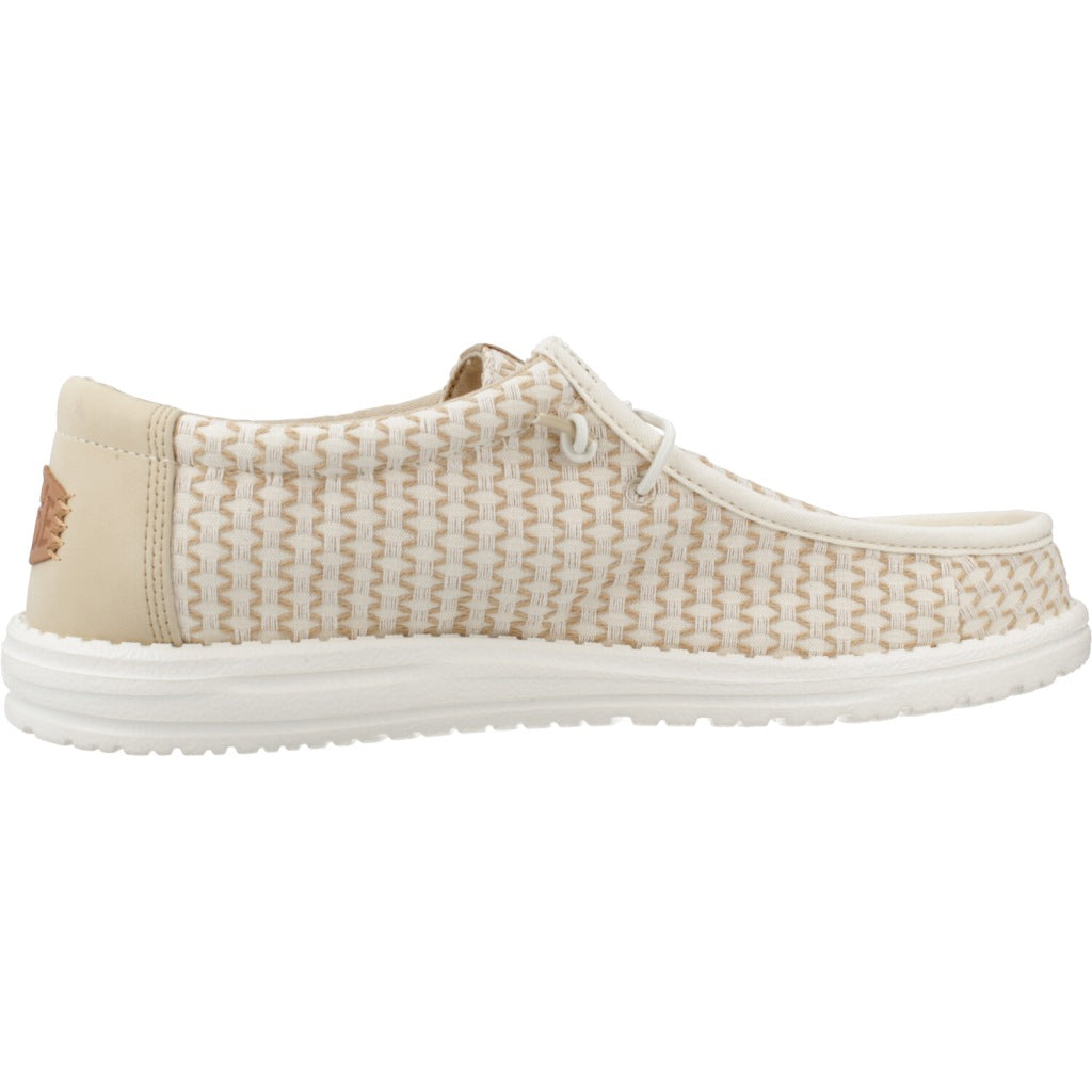 HEY DUDE WALLY WOVEN en color BEIS (4)
