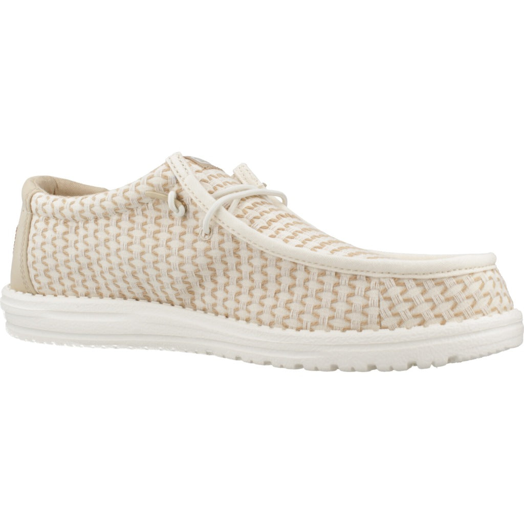 HEY DUDE WALLY WOVEN en color BEIS (5)