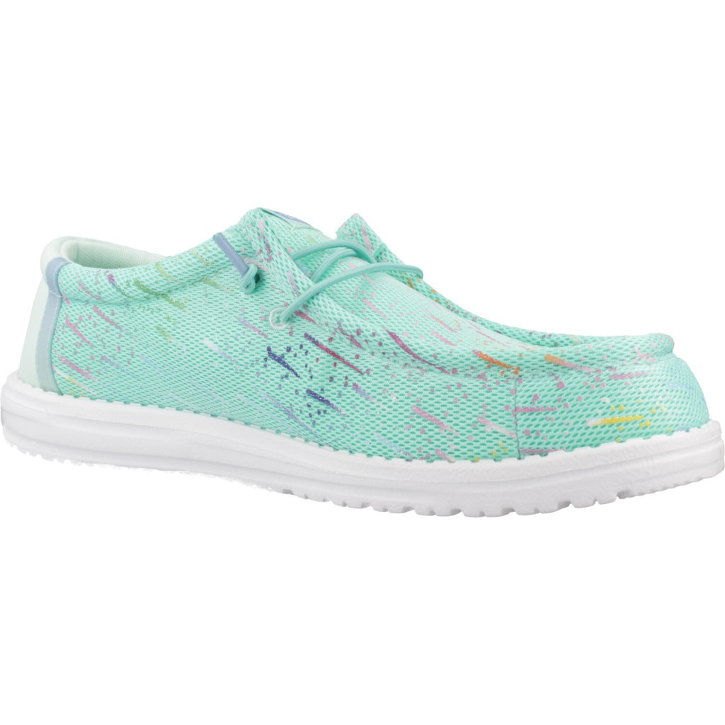 HEY DUDE WALLY PARTY MESH en color VERDE (5)