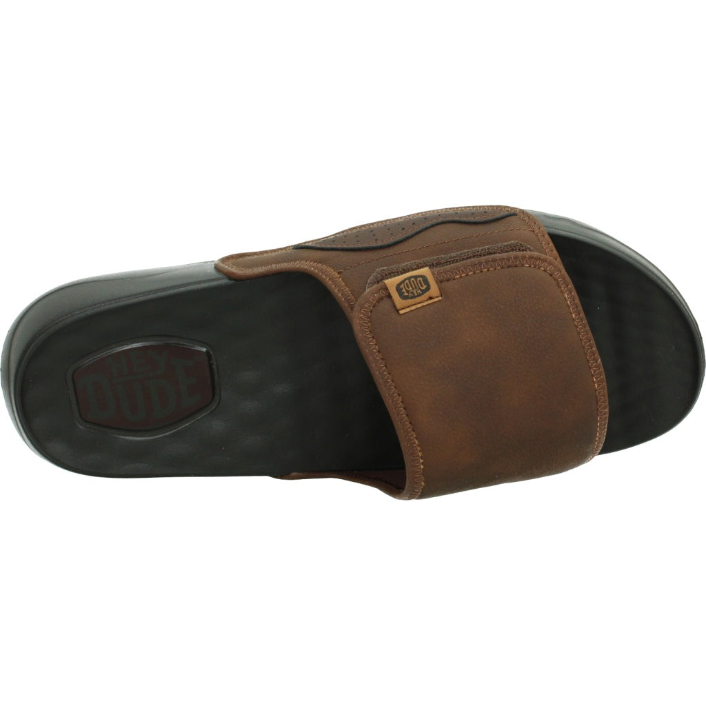 HEY DUDE SHORE SLIDE CLASSIC en color MARRON (7)