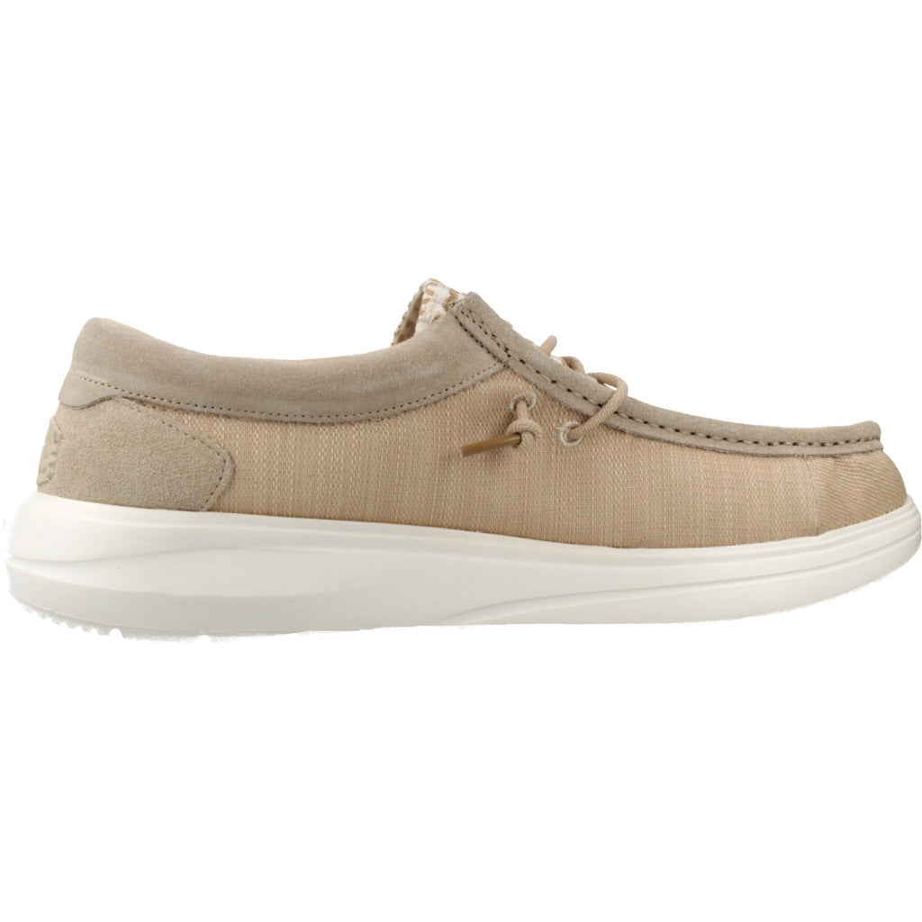 HEY DUDE WALLY COMF WOVEN en color BEIS (4)