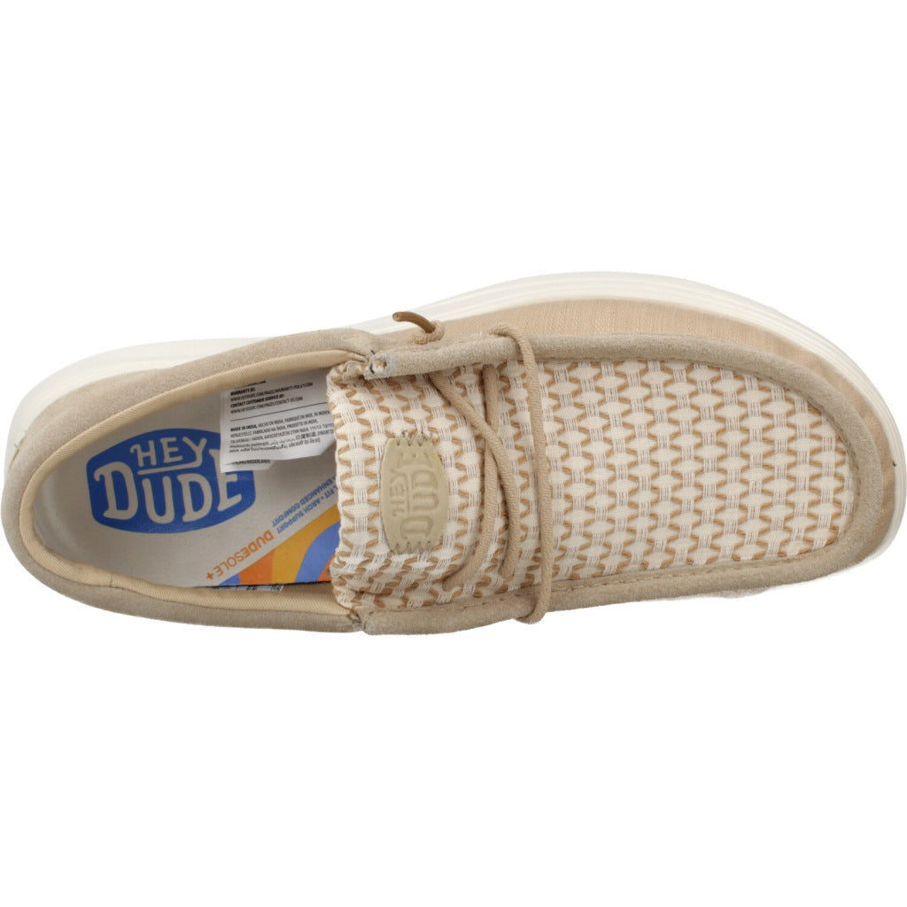HEY DUDE WALLY COMF WOVEN en color BEIS (6)