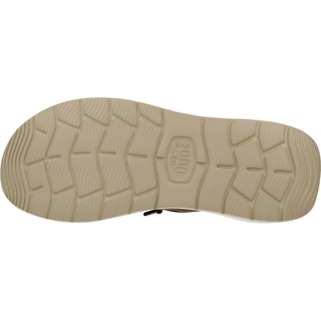 HEY DUDE WALLY COMF WORN TWILL en color MARRON (7)