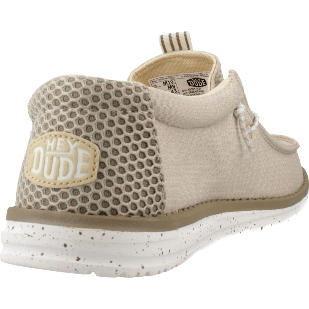 HEY DUDE WALLY MESH NEUTRALS en color BEIS (3)