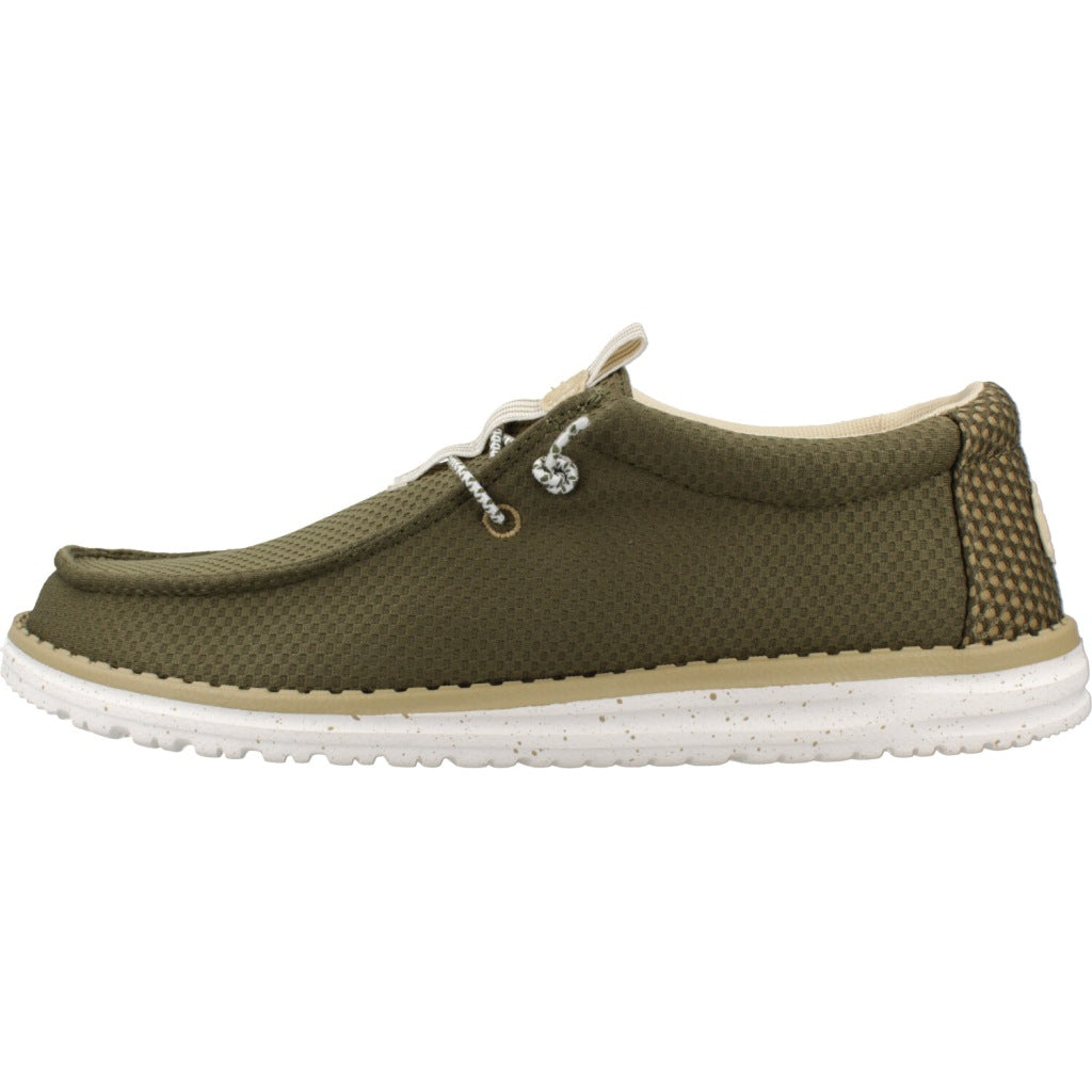 HEY DUDE WALLY MESH NEUTRALS en color VERDE (2)