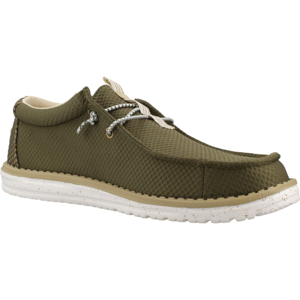 HEY DUDE WALLY MESH NEUTRALS en color VERDE (5)