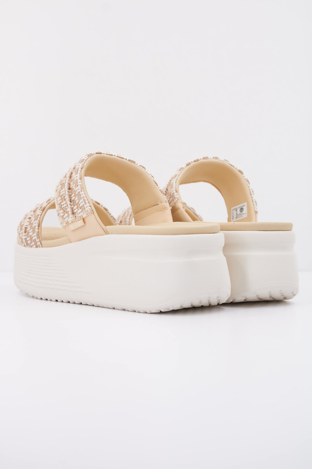 HEY DUDE AUSTIN SLIDE WOVEN BOULDER en color BEIS (4)