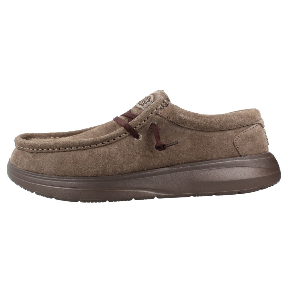 HEY DUDE HD WALLY X SUEDE en color MARRON (2)