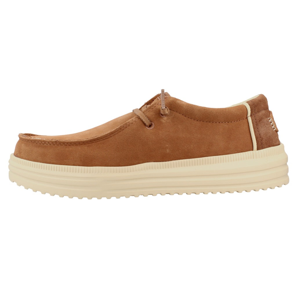 HEY DUDE HD REV SUEDE en color MARRON CLARO (2)