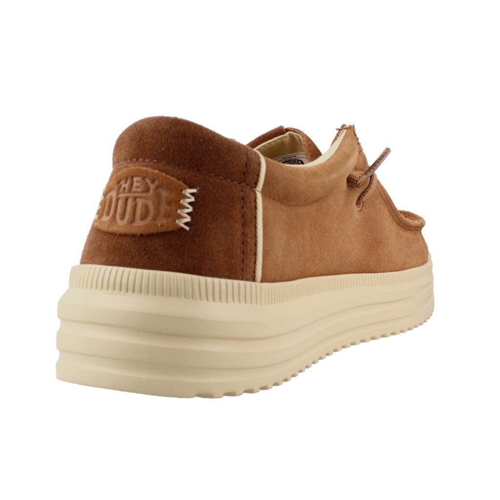 HEY DUDE HD REV SUEDE en color MARRON CLARO (3)