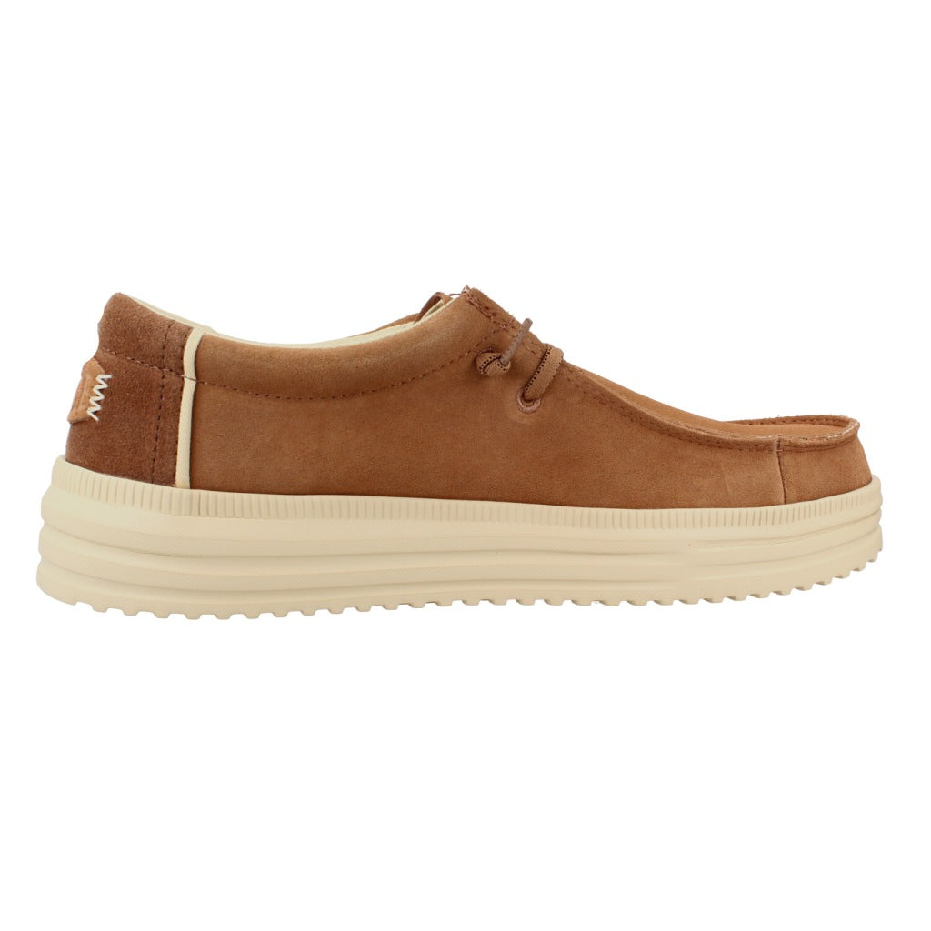 HEY DUDE HD REV SUEDE en color MARRON CLARO (4)