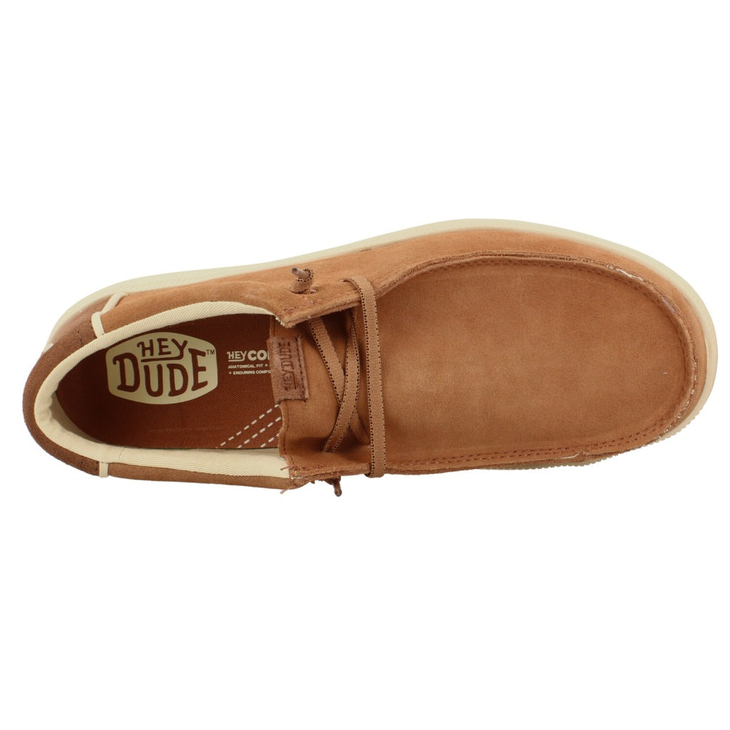 HEY DUDE HD REV SUEDE en color MARRON CLARO (7)