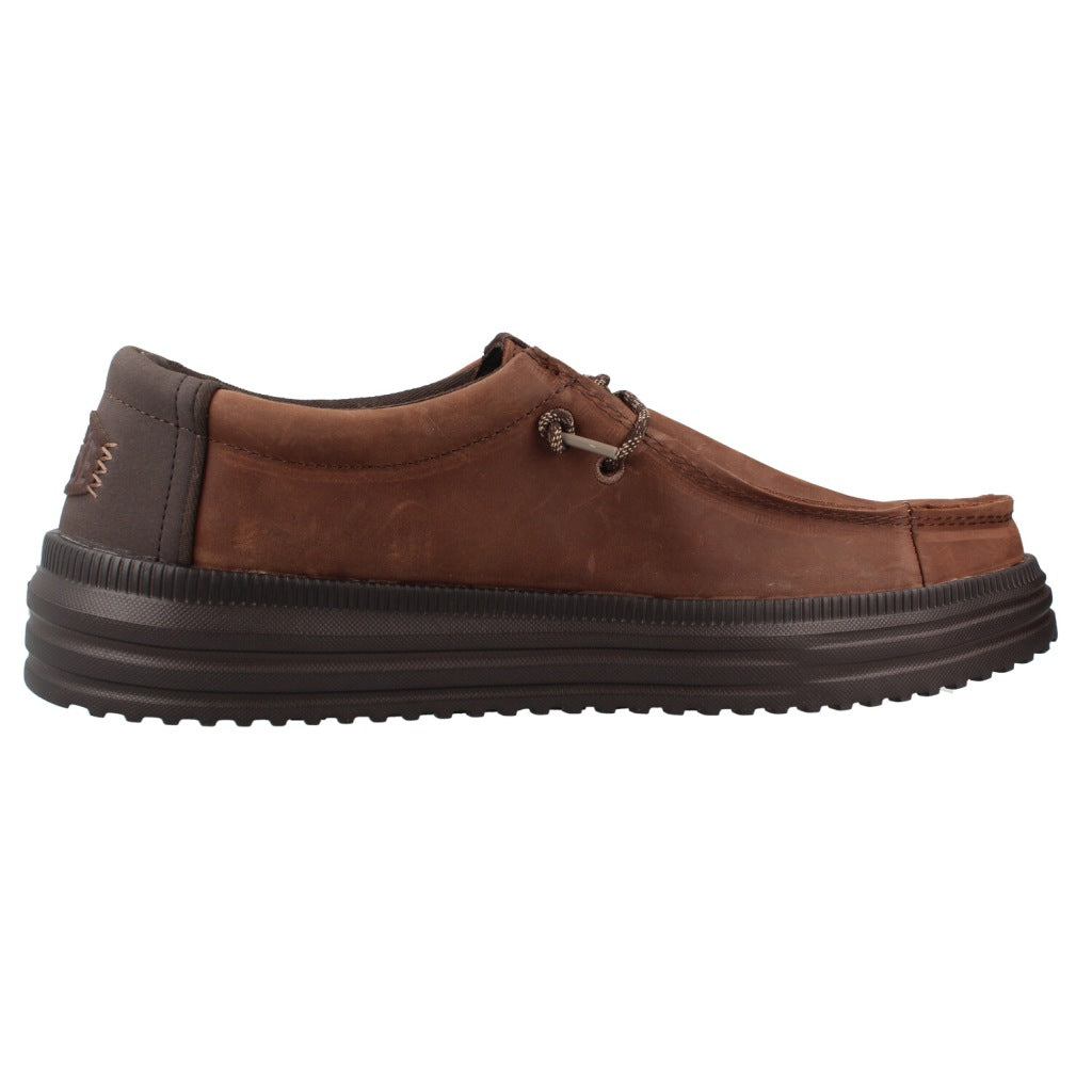 HEY DUDE HD REV TUMBLED LEATHER en color MARRON (4)