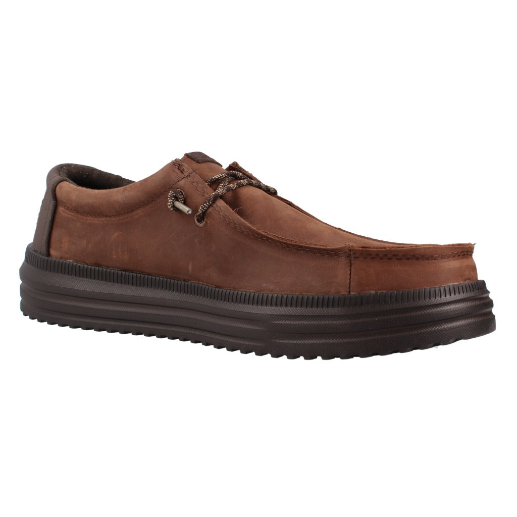 HEY DUDE HD REV TUMBLED LEATHER en color MARRON (5)