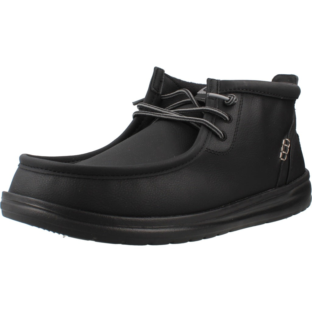 HEY DUDE HD WALLY MID GRIPR CLASSIC, en color NEGRO (1)