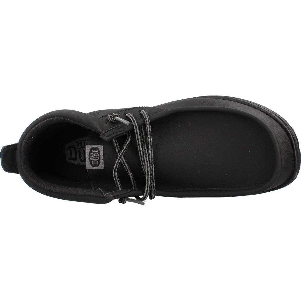 HEY DUDE HD WALLY MID GRIPR CLASSIC, en color NEGRO (7)