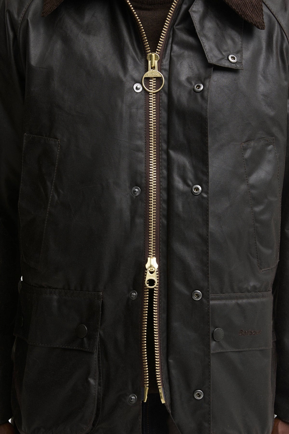 BARBOUR BEDALE WAX MWXSG en color NEGRO (6)