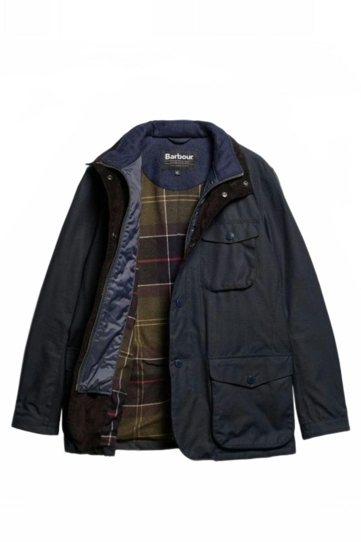 BARBOUR MWXNY REELIN WAX JACKET en color AZUL (3)