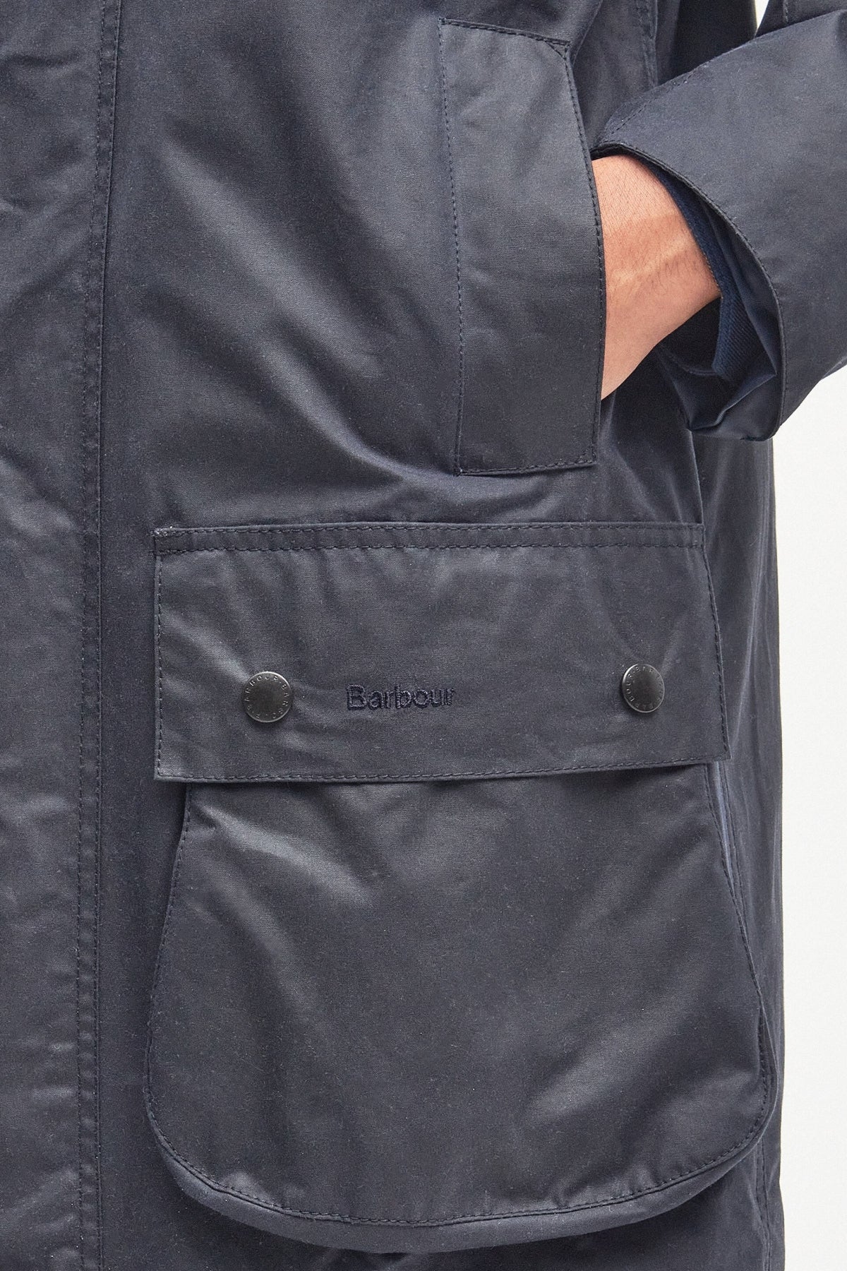 BARBOUR REELIN WAX MWXNY en color AZUL (7)