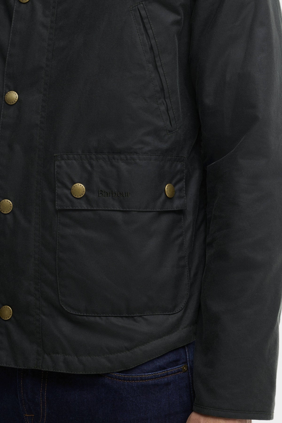BARBOUR REELIN WAX MWXSG en color AZUL (5)