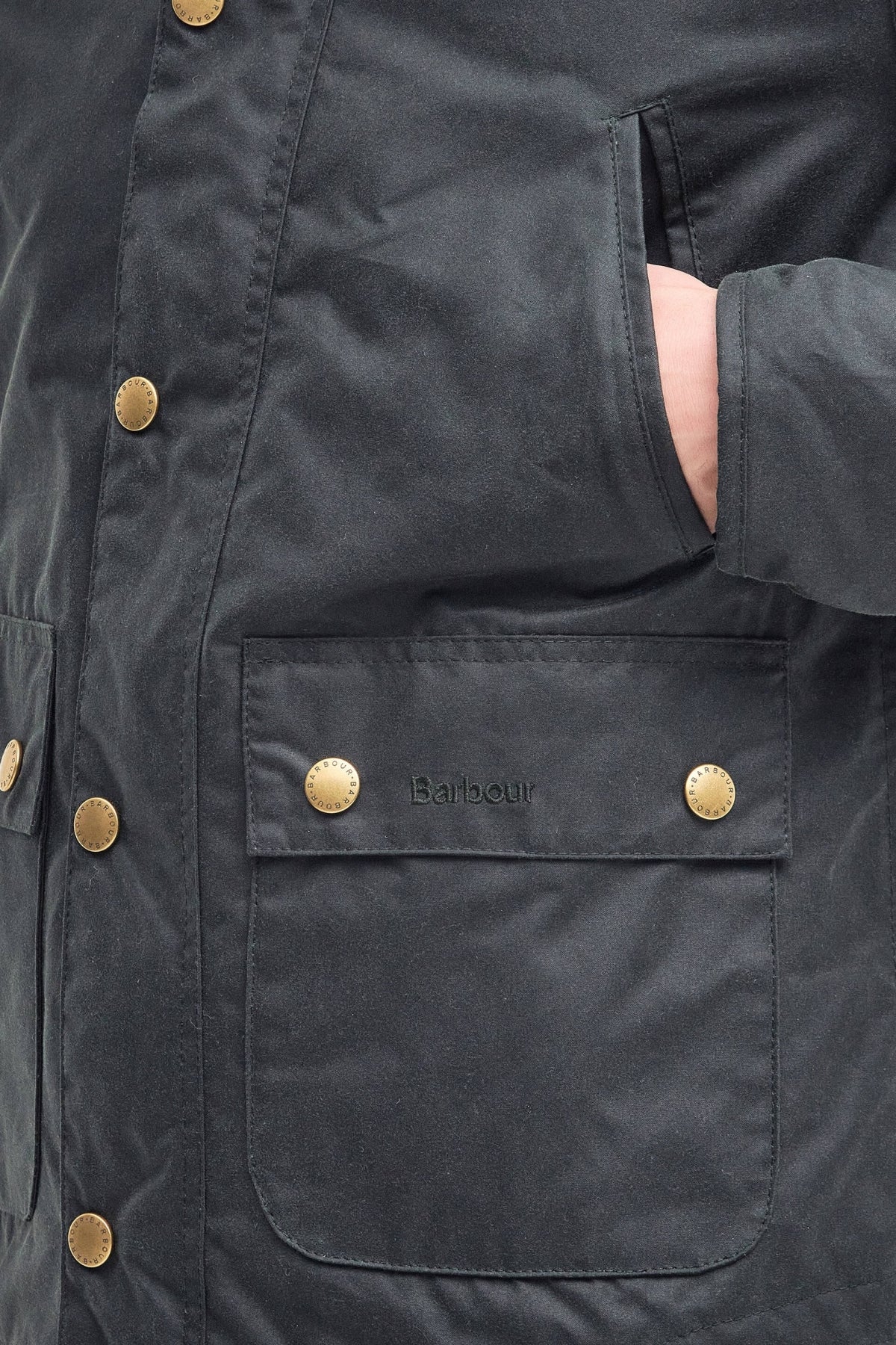 BARBOUR REELIN WAX MWXSG en color AZUL (6)