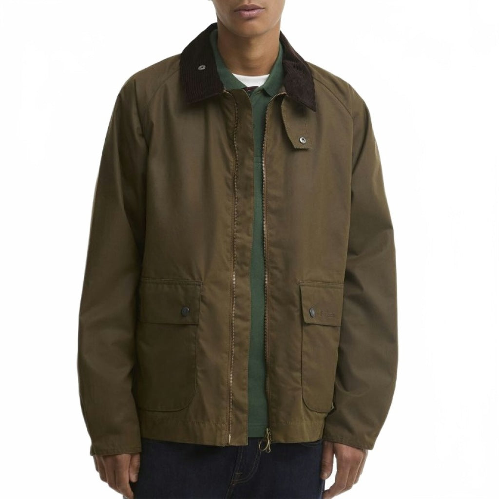 BARBOUR BEDALE SHORT WAX MWXBR en color MARRON (4)