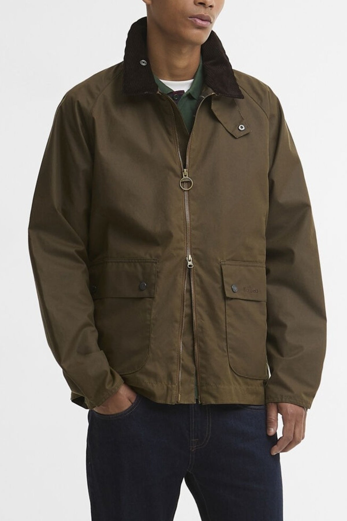 BARBOUR BEDALE SHORT WAX MWXBR en color MARRON (1)