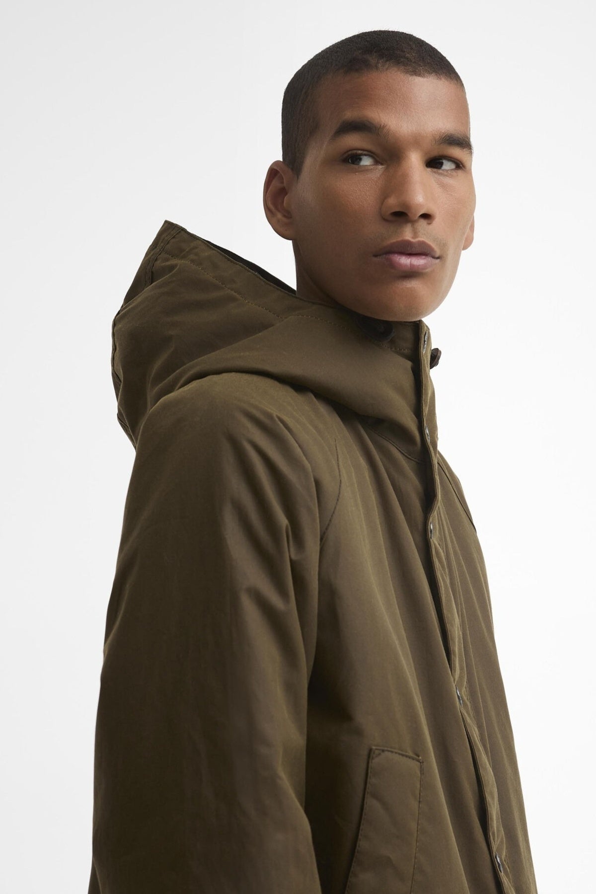 BARBOUR MWXBR BEDALE WAX PARKA en color VERDE (5)