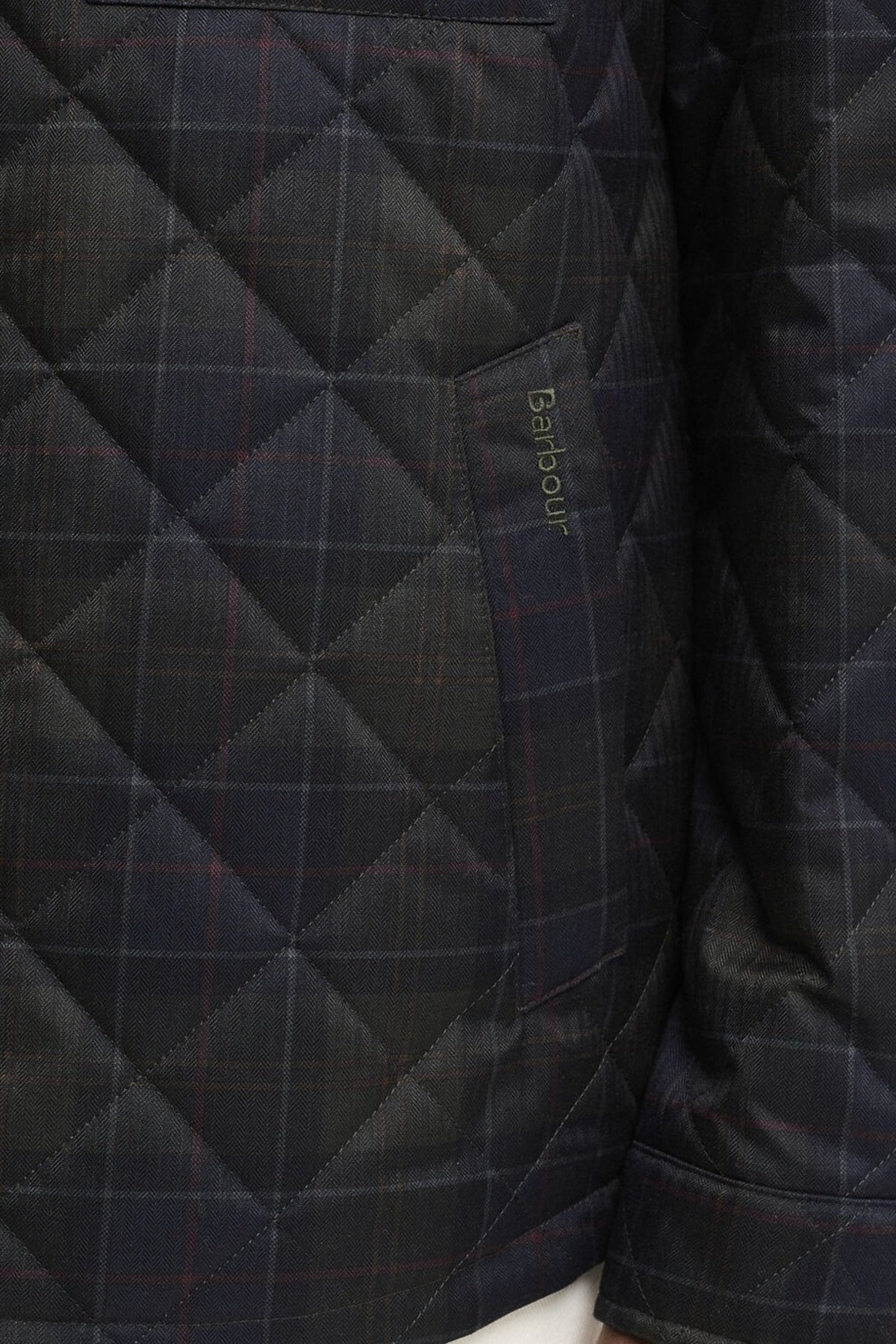 BARBOUR TARTAN SHIRT QUILTED JACKET MQUTN en color MULTICOLOR (3)