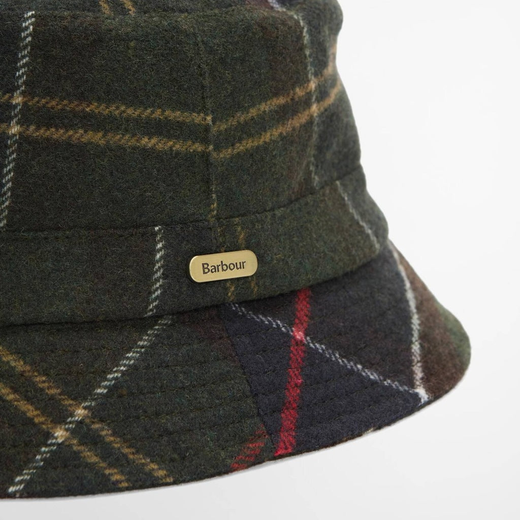 BARBOUR HEIDI TARTAN BUCKET HAT LHATN en color VERDE (6)