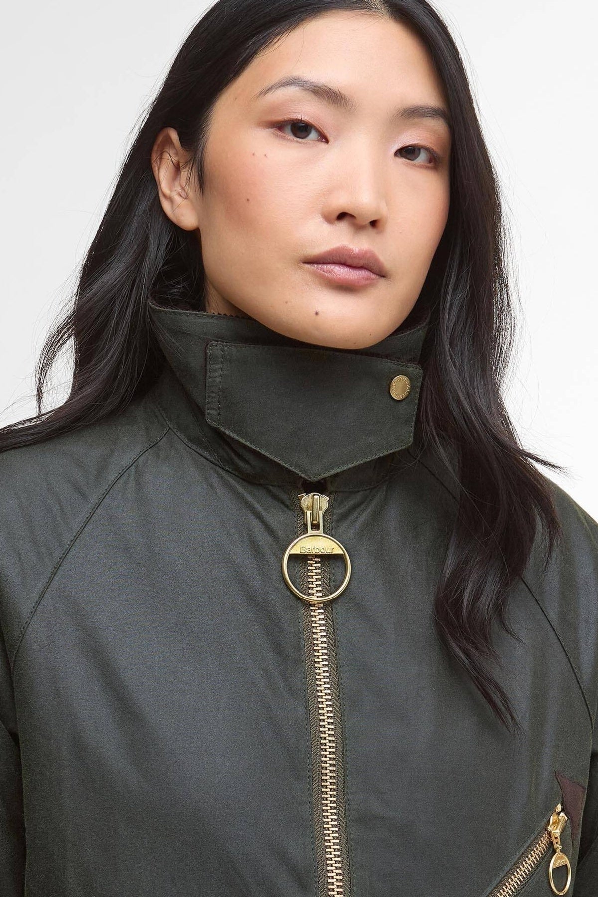 BARBOUR LWXOL BARBOUR ARLENE WAX en color VERDE (4)
