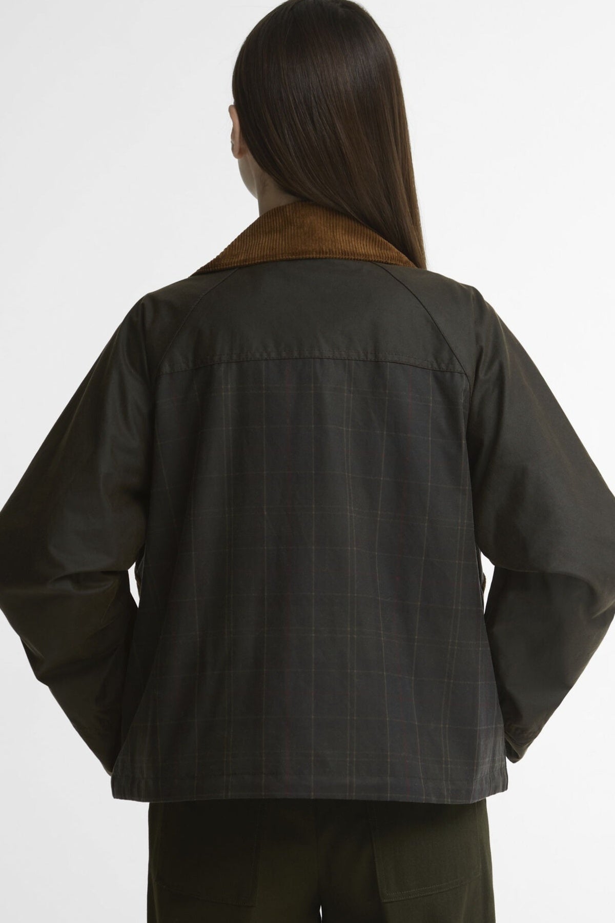 BARBOUR LWXOL BARBOUR IRENE WAX en color VERDE (4)