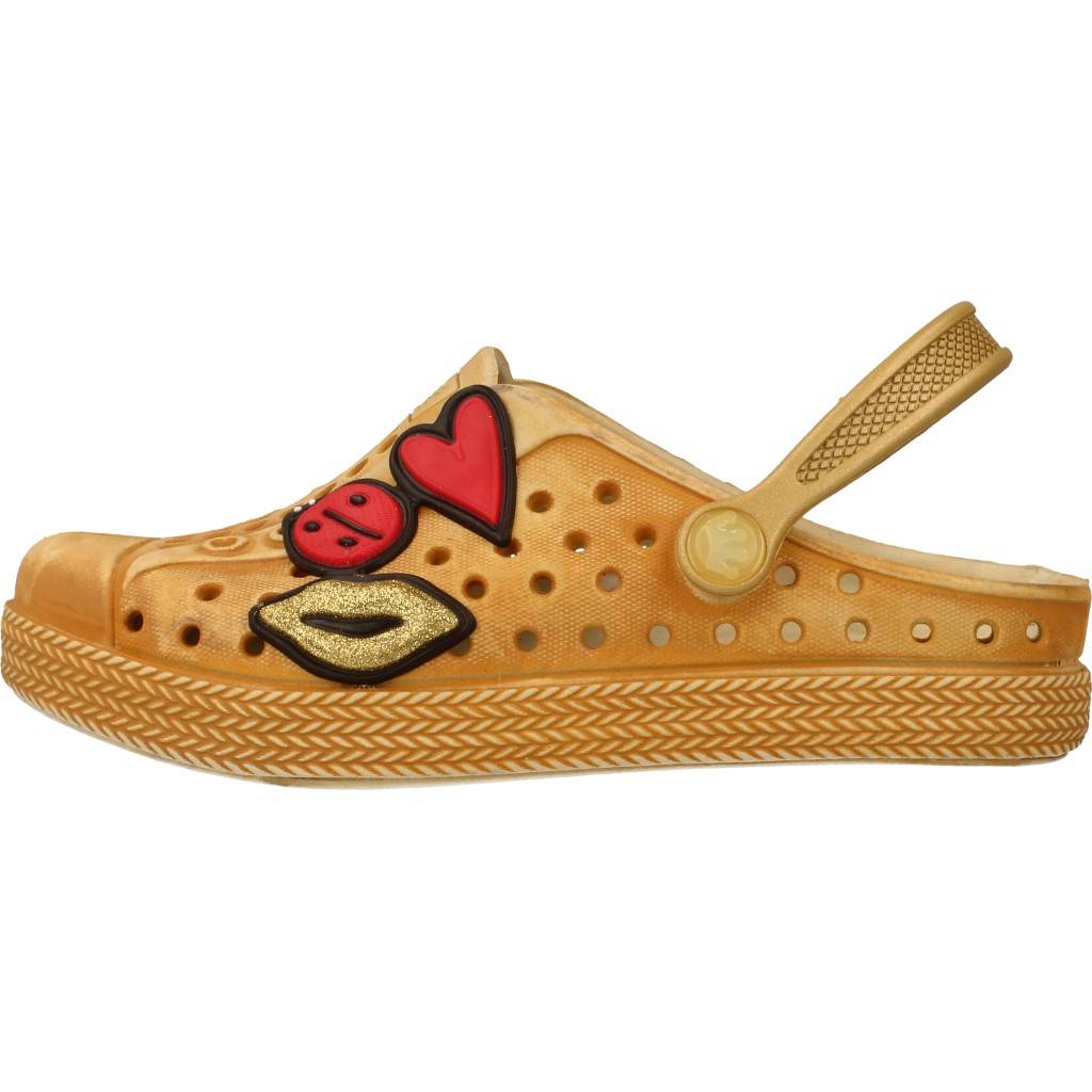 PLUGT BABUCHE JOY KIDS PATCHE en color MARRON CLARO (2)
