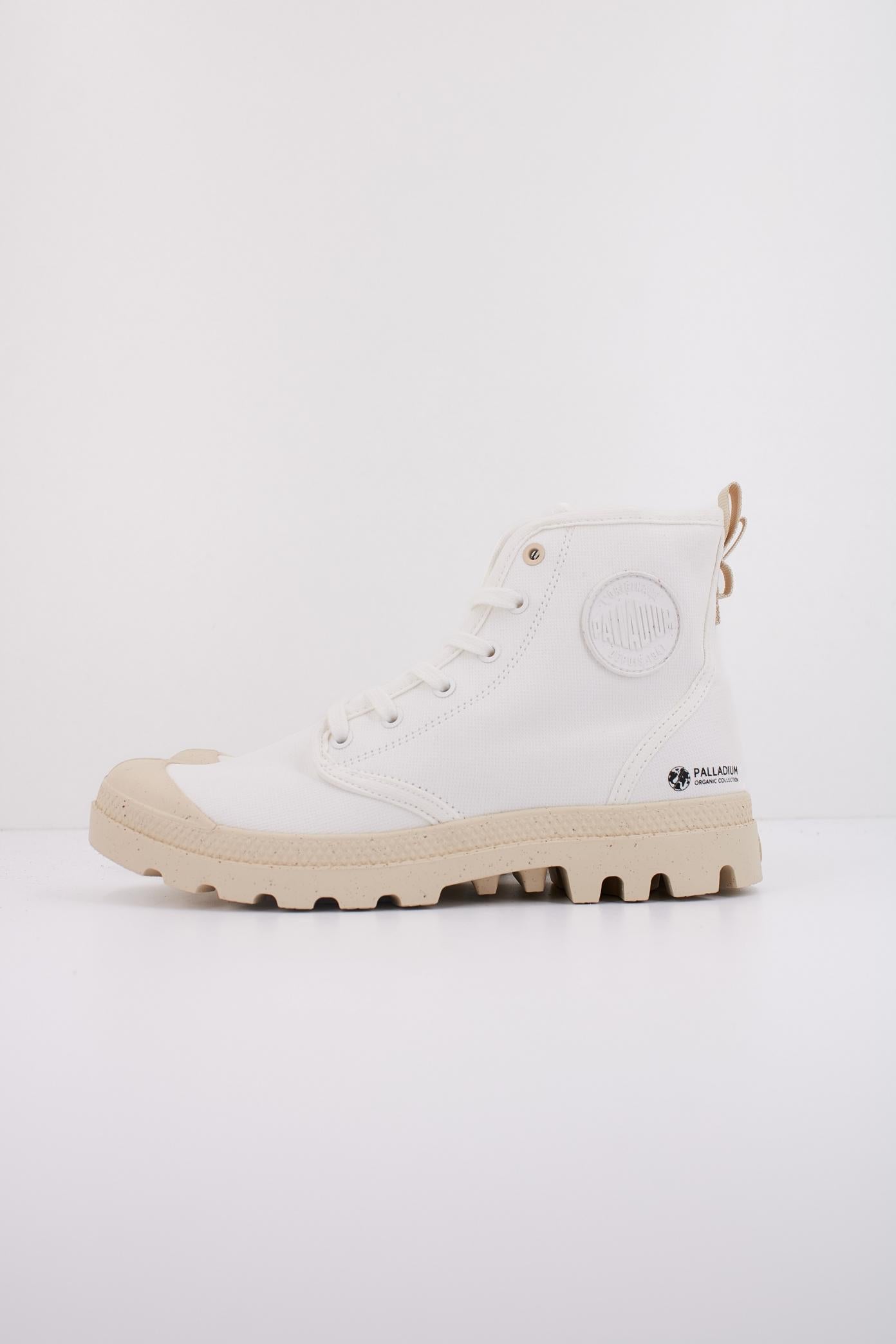 PALLADIUM PAMPA HI ZIP ORGANIC en color BLANCO (1)