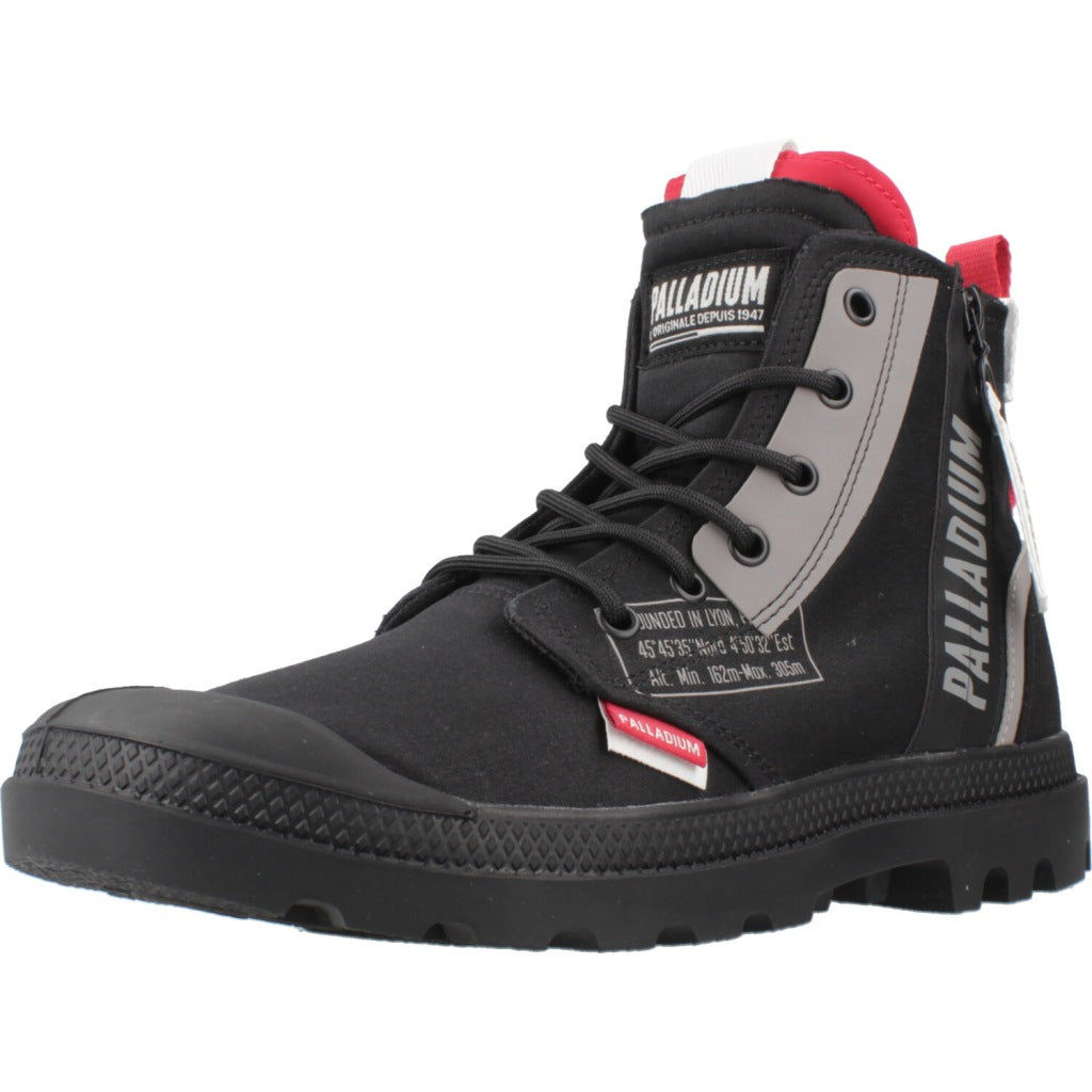 PALLADIUM PAMPA HI DARE ZIP en color NEGRO (1)