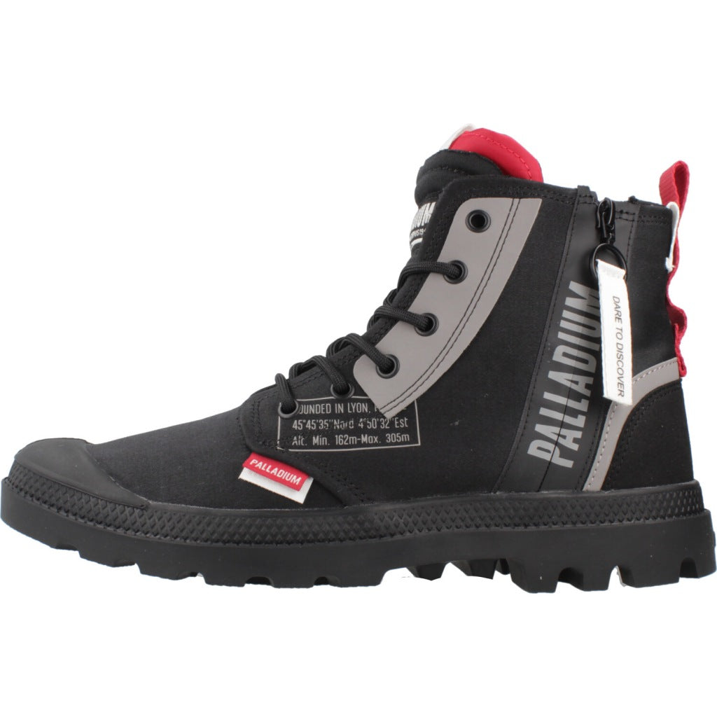 PALLADIUM PAMPA HI DARE ZIP en color NEGRO (2)