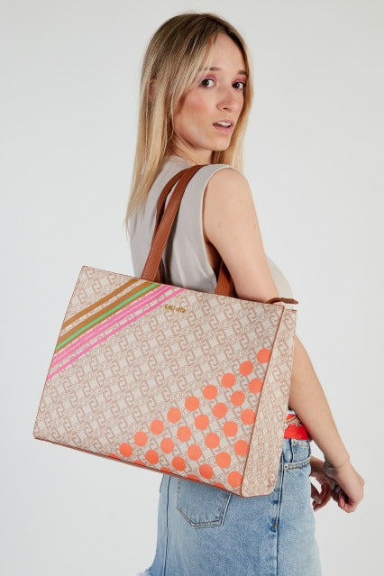 LIU-JO AA E SHOPPING BAG en color MARRON (5)